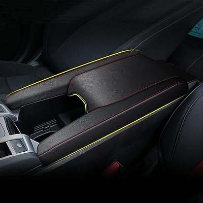 Housse de console centrale pour honda civic 2016 2021 d'accoudoir en cuir. DIAYTAR COTE D'IVOIRE  vous offre une expérience d'achat en ligne unique en proposant une multitude de produits discount dans différents domaines. Faites-vous plaisir sans vous ruiner en choisissant parmi notre sélection de produits pour la maison, l'électroménager, l'informatique, la mode et bien plus encore.