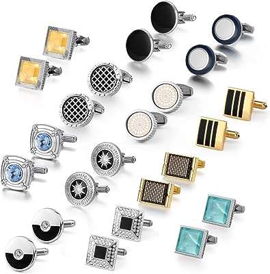 Lot de 12 paires de boutons de manchette winnamelierie au design classique avec coffret. DIAYTAR COTE D'IVOIRE  - Le paradis du shopping en ligne pour les amateurs d'affaires à prix réduit. Parcourez notre sélection de produits discount pour la maison, l'électroménager, l'informatique et bien plus encore. Réalisez de belles économies sans faire de compromis sur la qualité.
