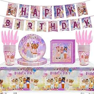 Accessoires de fête roblox décorations d'anniversaire de simeron comprenant bannière nappe. Parfaitement adapté aux chasseurs de bonnes affaires, DIAYTAR COTE D'IVOIRE  vous offre une expérience de shopping en ligne unique. Notre sélection abondante de produits discount, incluant des articles essentiels pour la maison, l'électroménager, l'informatique, la mode et les gadgets, garantit que vous trouverez ce que vous cherchez sans vous ruiner.