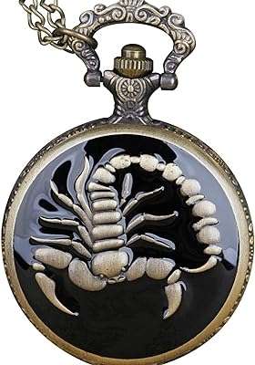 Montre de poche lotvi cool à quartz scorpion pour hommes et femmes avec chaîne. DIAYTAR COTE D'IVOIRE  - Votre guichet unique pour des achats discount en ligne. Découvrez notre catalogue diversifié regorgeant de produits pour la maison, l'électroménager, l'informatique, la mode et les gadgets, le tout à des prix avantageux. Naviguez facilement sur notre site convivial et trouvez les meilleures offres pour vos besoins du quotidien.