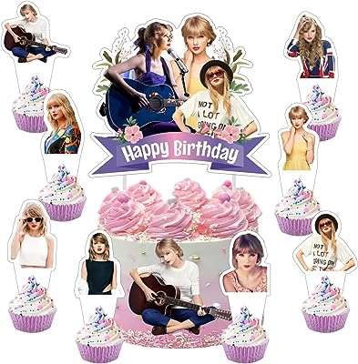 25 pièces de décoration de gâteau taylor singer avec 1 gâteau 24 cupcakes pour fournitures. Envie de faire de bonnes affaires ? Optez pour DIAYTAR COTE D'IVOIRE, votre destination en ligne pour des produits discount de la maison à l'informatique, vous offrant des réductions exclusives sur une large sélection d'articles.