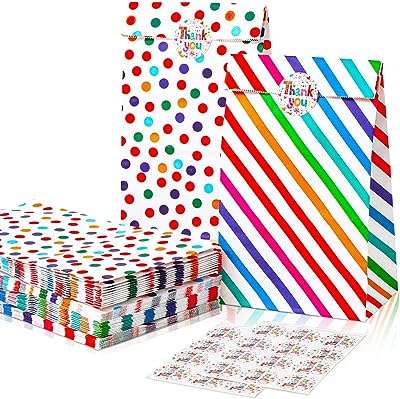 Sacs cadeaux en papier pour fête d'enfants 20 pièces sacs colorés. Rejoignez DIAYTAR COTE D'IVOIRE, votre compagnon de shopping à prix malin ! Explorez notre boutique en ligne et découvrez un éventail de produits discount, des articles essentiels pour la maison aux appareils électroménagers, en passant par l'informatique, la mode tendance et les gadgets à petit prix.