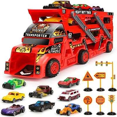 Jouets de camion transporteur de voitures pour 3 ans camions méga transporteurs avec 8