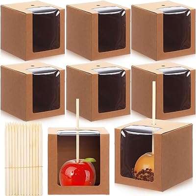 60 boîtes de bonbons aux pommes en papier kraft avec trou et bâton. Avec DIAYTAR COTE D'IVOIRE, achetez malin et économisez sur tous vos achats en ligne. Profitez de réductions exceptionnelles sur une multitude de produits, du petit électroménager aux vêtements et accessoires tendance. Optimisez votre budget avec DIAYTAR COTE D'IVOIRE  dès aujourd'hui !