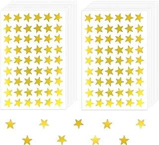 Papier autocollant étoile 2700 pièces autocollants de récompense étoiles en feuille d'or pour tableau
