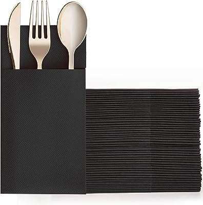 Serviettes de table noires k maki 50 pièces avec pochette à couverts intégrée jetables pour fêtes. Besoin de produits discount ? DIAYTAR COTE D'IVOIRE  est là pour vous ! Parcourez notre large éventail de produits allant des articles de maison aux gadgets dernier cri, et réalisez des économies sur chaque achat. Alors n'attendez plus, faites confiance à notre expertise pour vous offrir le meilleur au prix le plus bas !