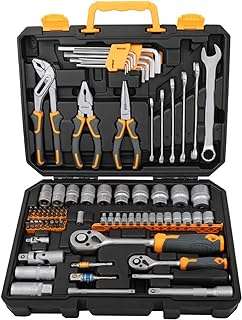 Kit d'outils manuels de réparation de mécanicien de vélo 89 pièces ensemble complet et d'entretien pour bricolage. Trouvez tout ce dont vous avez besoin à prix réduit chez DIAYTAR COTE D'IVOIRE . Notre boutique en ligne propose une large gamme de produits discount, de la décoration pour la maison aux appareils électroménagers, en passant par l'informatique et les dernières tendances de la mode. Explorez notre collection maintenant et profitez pleinement de nos tarifs avantageux !