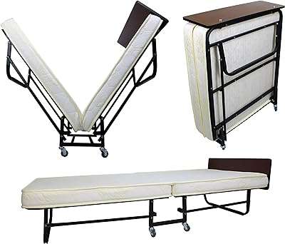 Lit pliant de luxe qb avec matelas et roues pliantes d'appoint portable pour adultes. Ne cherchez plus ailleurs, DIAYTAR COTE D'IVOIRE  est là pour vous offrir des produits à prix cassés. Parcourez notre boutique en ligne et découvrez notre large sélection de produits allant de la maison à l'électroménager, de l'informatique à la mode. Profitez de nos prix discount exceptionnels pour réaliser de grandes économies.