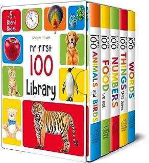 My first 100 library : ensemble de 5 livres cartonnés pour enfants. DIAYTAR COTE D'IVOIRE  - Votre adresse en ligne pour des offres discount irrésistibles. Trouvez tout ce dont vous avez besoin, du mobilier aux appareils électroniques en passant par les tendances de la mode, et profitez de nos prix imbattables. Réinventez votre façon de faire des achats et économisez dès maintenant !