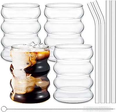 Ensemble de 4 verres nervurés antiques créatifs tesco tasses nervurées esthétiques vaisselle avec pailles. Faites des économies considérables avec DIAYTAR COTE D'IVOIRE, votre source ultime de produits discount en ligne. Parcourez notre large gamme d'articles allant de la maison à l'électroménager, en passant par l'informatique, la mode et les gadgets, et profitez de prix imbattables. Ne manquez pas cette occasion de vous offrir des produits de qualité à des tarifs défiant toute concurrence.