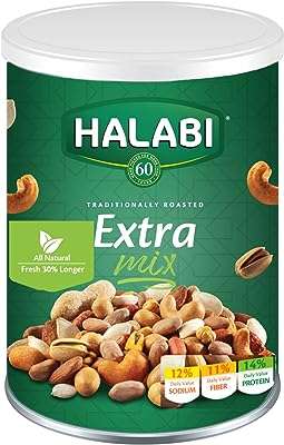 Halabi extra mix mélange de noix cacahuètes cajou pistaches amandes. Découvrez DIAYTAR COTE D'IVOIRE, votre source incontournable pour des produits discount de premier choix. Parcourez notre vaste sélection d'appareils électroniques, de gadgets dernier cri, d'articles ménagers indispensables et bien plus encore, le tout à des prix imbattables.
