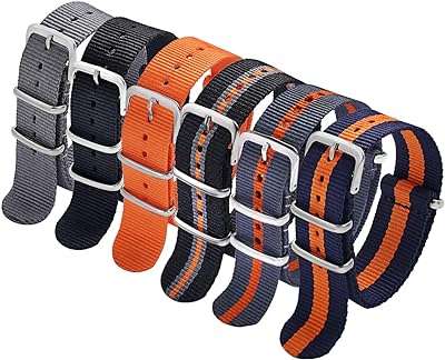 Lot de 6 bracelets de montre de rechange en nylon pour nato 18. DIAYTAR COTE D'IVOIRE  - votre adresse en ligne pour des achats malins. Profitez de nos prix réduits sur une large gamme de produits, d'une sélection d'articles pour la maison aux dernières tendances de la mode, en passant par les équipements électroniques et les accessoires informatiques. Sans compromis sur la qualité, nous rendons le shopping abordable pour tous.