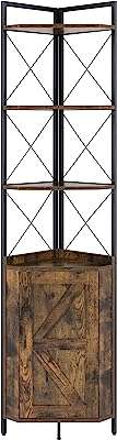 Étagère d'angle venhome avec armoire 71" étagère polyvalente d'angle étagères de rangement pour chambre. DIAYTAR COTE D'IVOIRE, votre boutique en ligne préférée pour dénicher des produits à prix discount. Rendez-vous sur notre site pour trouver toutes les bonnes affaires de la maison à l'électroménager en passant par les gadgets high-tech. Ne sacrifiez pas la qualité pour économiser, optez pour DIAYTAR COTE D'IVOIRE  !