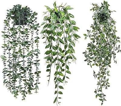 Plantes artificielles suspendues paquet de 3 plantes fausses vertes en pot. Ne payez pas plus cher pour les mêmes produits ailleurs ! DIAYTAR COTE D'IVOIRE  propose une large gamme de produits de qualité à des prix discount. Trouvez tout ce dont vous avez besoin, des appareils ménagers aux gadgets dernier cri, et économisez de l'argent sans compromettre la qualité.