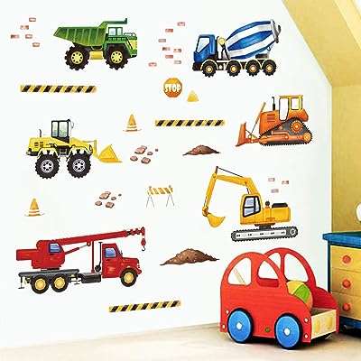 Stickers muraux de construction de camions et de voitures décoration murale pour chambre. Ne dépensez pas plus que nécessaire - choisissez DIAYTAR COTE D'IVOIRE  pour vos achats en ligne. Parcourez notre vaste sélection d'articles discount, allant des produits pour la maison à l'électroménager, en passant par l'informatique, la mode et les gadgets, et profitez de remises exceptionnelles. Avec des prix aussi attractifs, vous pourrez économiser tout en vous offrant des produits de qualité.