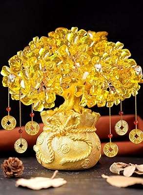 Arbre à argent en cristal doré feng shui avec bol de dragon arbre citrine suspendu pièces monnaie cool style bonsaï porte bonheur pour de ́coration. DIAYTAR COTE D'IVOIRE  - Votre guichet unique pour des achats discount en ligne. Découvrez notre catalogue diversifié regorgeant de produits pour la maison, l'électroménager, l'informatique, la mode et les gadgets, le tout à des prix avantageux. Naviguez facilement sur notre site convivial et trouvez les meilleures offres pour vos besoins du quotidien.