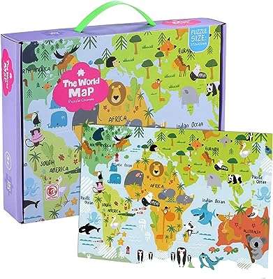 Puzzle carte du monde rong fei pour enfants (jumbo 4 ans et plus. DIAYTAR COTE D'IVOIRE  vous propose une expérience de shopping en ligne à petit budget sans compromettre la qualité. Découvrez notre sélection diversifiée de produits discount, allant de l'informatique aux gadgets branchés, en passant par les articles pour la maison et bien plus encore. Faites des économies intelligentes et restez dans la tendance avec DIAYTAR COTE D'IVOIRE .