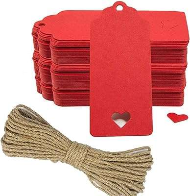 200 pièces d'étiquettes cadeaux en papier kraft rouge avec ficelle de jute. Faites des économies sans sacrifier la qualité avec DIAYTAR COTE D'IVOIRE . Notre boutique en ligne propose une immense variété de produits discount, allant des appareils électroménagers aux vêtements tendance et aux gadgets les plus populaires. Trouvez tout ce dont vous avez besoin à des prix incroyables !