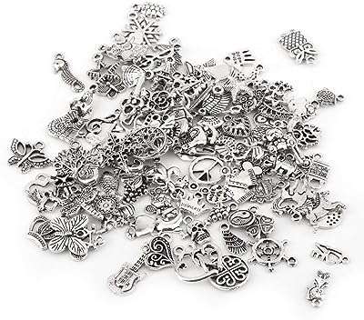100 pièces de pendentifs et breloques en argent tibétain de style mixte pour la fabrication. DIAYTAR COTE D'IVOIRE  - La boutique en ligne qui vous offre des prix imbattables sur une large gamme de produits discount. Ajoutez du style à votre maison avec nos articles de décoration, simplifiez votre quotidien avec des électroménagers modernes, restez connecté avec nos gadgets technologiques et adoptez les dernières tendances de la mode sans vous ruiner. Faites de bonnes affaires à chaque achat chez nous !