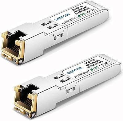 Émetteur récepteur qsfptek sfp 1000base t en cuivre vers rj45 1g sfp t pour cisco. Ne sacrifiez plus votre budget pour être à la pointe de la technologie ! Optez pour DIAYTAR COTE D'IVOIRE, la plateforme en ligne qui vous propose une large variété de produits informatiques à prix discount. Que vous recherchiez un nouvel ordinateur portable, une tablette ou des accessoires high-tech, vous trouverez tout ce dont vous avez besoin chez nous.