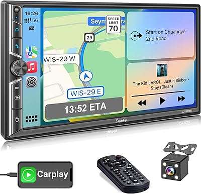 Autoradio double din avec commande audio carplay bluetooth mirror link écran. DIAYTAR COTE D'IVOIRE  : la boutique en ligne incontournable pour des achats discount dans tous les domaines. Parcourez notre sélection variée allant des produits pour la maison à la technologie dernier cri en passant par la mode tendance. Obtenez des produits de qualité à des prix compétitifs, tout en profitant d'une expérience de shopping en ligne optimale avec DIAYTAR COTE D'IVOIRE  !