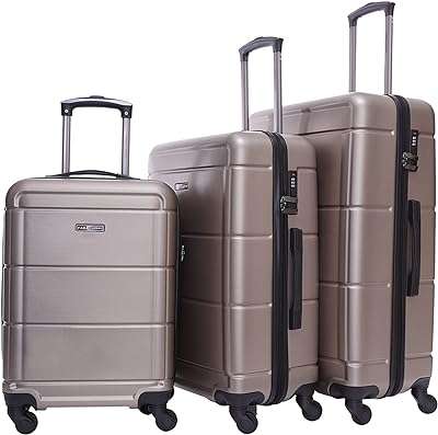 Ensemble de 3 sacs de voyage rigides à roulettes 20 24 28" champagne. Faites des économies sur tous vos achats en ligne avec DIAYTAR COTE D'IVOIRE, la référence en termes de boutique en ligne discount. Parcourez notre large gamme de produits allant de la maison à l'électroménager, de l'informatique à la mode et des gadgets, et trouvez tout ce dont vous avez besoin à des prix incroyables. Profitez de nos offres exclusives et commandez dès maintenant pour une livraison rapide à votre porte.