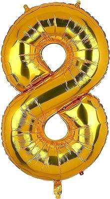 Rgl8 32" ballons chiffres dorés à l'hélium mylar en feuille d'anniversaire pour anniversaire. Bienvenue chez DIAYTAR COTE D'IVOIRE, votre destination de choix pour dénicher des bonnes affaires en ligne. Explorez notre sélection de produits discount allant des indispensables de la maison aux dernières nouveautés informatiques et mode, et profitez de notre engagement à vous offrir des prix compétitifs.