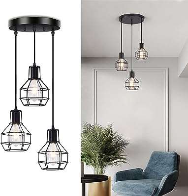 Luminaires suspendus de ferme à 3 lumières luminaires vintage réglables industriels pour îlot. Découvrez DIAYTAR COTE D'IVOIRE, la boutique en ligne ultime pour des achats malins. Parcourez notre catalogue où vous trouverez une grande variété de produits discount pour la maison, l'électroménager, l'informatique ainsi que les dernières tendances mode et les gadgets les plus en vogue.