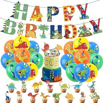 Décorations d'anniversaire dinosaure ballons de fête fournitures de bannière pour garçons hommes et enfants. Besoin de produits discount ? DIAYTAR COTE D'IVOIRE  est là pour vous ! Parcourez notre large éventail de produits allant des articles de maison aux gadgets dernier cri, et réalisez des économies sur chaque achat. Alors n'attendez plus, faites confiance à notre expertise pour vous offrir le meilleur au prix le plus bas !