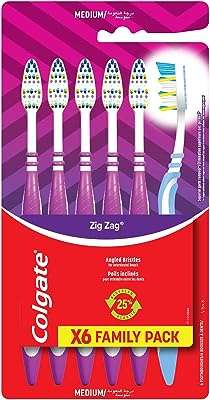 Brosse à dents colgate zigzag flex dureté moyenne paquet de 6. DIAYTAR COTE D'IVOIRE, votre boutique en ligne préférée pour des offres discount exceptionnelles. Explorez notre assortiment varié comprenant des produits de qualité pour la maison, l'électroménager, l'informatique, la mode et les gadgets, le tout à des prix défiant toute concurrence. Faites confiance à notre expertise et profitez d'une expérience d'achat en ligne pratique et avantageuse.