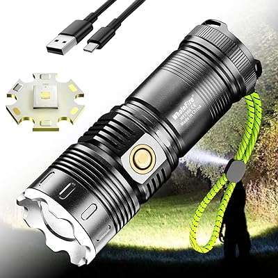 Lampe de poche rechargeable holfire 100 000 lumens haute luminosité avec 4. Achat malin en ligne ? C'est chez DIAYTAR COTE D'IVOIRE  ! Parcourez notre boutique en ligne généraliste et trouvez tout ce dont vous avez besoin à des prix réduits. Que ce soit pour équiper votre maison, mettre à jour votre garde-robe ou obtenir les derniers gadgets, notre sélection discount saura vous satisfaire sans vous ruiner !