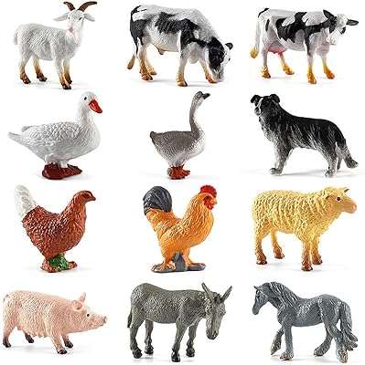 Figurine d'animaux de la ferme 12 pièces jouets pour les tout petits. DIAYTAR COTE D'IVOIRE  est votre destination en ligne pour trouver une vaste sélection de produits à prix réduits. Que vous recherchiez des articles pour la maison, des appareils électroménagers de qualité, du matériel informatique ou même des accessoires de mode tendance, vous êtes sûr de trouver les meilleures affaires chez nous !