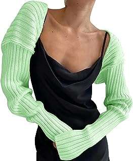 Ciwateen cardigan court à manches longues bouffantes pour femme en tricot. Faites des économies sans compromis chez DIAYTAR COTE D'IVOIRE, votre destination de shopping en ligne pour des produits discount de qualité supérieure, allant des appareils électroniques à la décoration d'intérieur.
