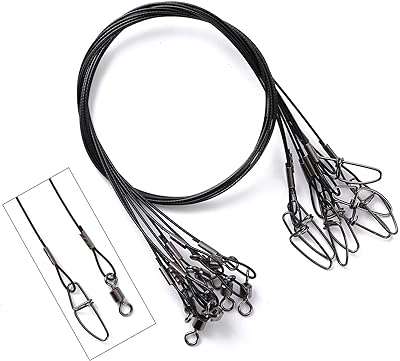 20 fils de pêche avec émerillons ligne en acier fil de plomb pour appât. À la recherche de bonnes affaires ? DIAYTAR COTE D'IVOIRE  est là pour vous ! Notre boutique en ligne généraliste propose une variété de produits discount, allant des articles pour la maison à l'électroménager, en passant par l'informatique et la mode, ainsi que les gadgets indispensables à petits prix.