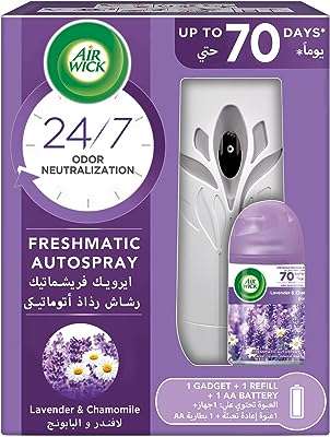 Désodorisant air wick freshmatic brume automatique lavande et camomille coffret avec recharge de 250. DIAYTAR COTE D'IVOIRE  - L'adresse incontournable des chasseurs de bonnes affaires en ligne. Découvrez notre large gamme de produits à prix discount, allant des gadgets innovants aux appareils électroménagers dernier cri. Faites des économies sans sacrifier vos envies !