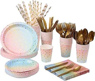 Vaisselle jetable en papier 25 pièces 200 assiettes pastel serviettes gobelets. Choisissez DIAYTAR COTE D'IVOIRE  pour vos achats discount en ligne. Parcourez notre sélection étendue comprenant des produits pour tous les besoins, que ce soit pour la maison, l'électroménager, l'informatique, la mode ou les gadgets. Profitez de notre politique de prix bas et économisez tout en trouvant des articles de qualité.