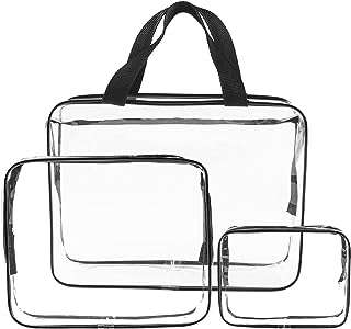 Sac à cosmétiques portable transparent avec poignée de transport fermeture éclair. DIAYTAR COTE D'IVOIRE  - votre solution tout-en-un pour des achats discount en ligne ! Découvrez notre gamme finale de produits, allant des indispensables de la maison aux dernières tendances de la mode et de la technologie. Obtenez les meilleurs prix sur une sélection variée d'articles, vous permettant de réaliser d'énormes économies tout en profitant de produits de qualité. Avec des options de livraison flexibles et une satisfaction garantie, nous faisons de votre expérience d'achat un jeu d'enfant !