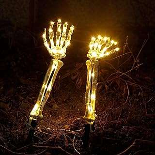 Lot de 2 lumières décoration de squelette d'halloween jardin de bras main squelette. DIAYTAR COTE D'IVOIRE, le site qui rend le shopping abordable pour tous ! Découvrez des offres incroyables sur une variété de produits essentiels, de la maison aux dernières tendances mode, en passant par l'électroménager et l'informatique. Ne manquez pas nos offres limitées et économisez gros sur vos achats en ligne !
