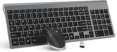 Combo clavier et souris sans fil fin avec pavé numérique ergonomique. DIAYTAR COTE D'IVOIRE  - Votre destination en ligne pour des achats malins. Explorez notre catalogue diversifié de produits discount, des indispensables du quotidien aux dernières tendances. Faites des économies tout en vous garantissant la satisfaction grâce à nos offres attractives et notre engagement envers un rapport qualité-prix exceptionnel.