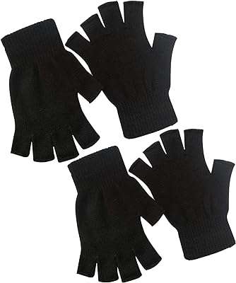 2 paires de gants demi doigts d'hiver tricotés au toucher chauds et extensibles. À la recherche de bons plans ? Rendez-vous sur DIAYTAR COTE D'IVOIRE, votre partenaire en ligne pour des produits discount de qualité. Parcourez notre large éventail de produits, allant de l'électroménager de pointe à la mode tendance, et profitez d'économies incroyables tout en apportant une touche de style à votre vie quotidienne.