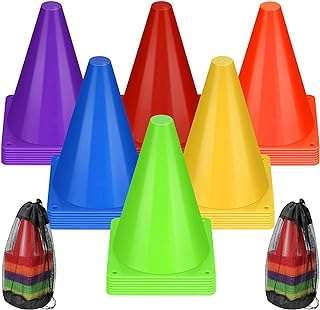 Cônes de football 24 pièces 7 pouces en plastique pour entraînement. Faites des économies intelligentes sur DIAYTAR COTE D'IVOIRE, votre boutique en ligne de confiance. Avec notre large sélection de produits discount, incluant la maison, l'électroménager, l'informatique et la mode, vous trouverez tout ce dont vous avez besoin à des prix défiant toute concurrence. Ne manquez pas nos offres promotionnelles et commandez en toute simplicité dès maintenant!