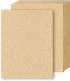 100 feuilles a4 papier kraft brun épais 180 g-m2 matériau recyclé biodégradable d'art et d'artisanat