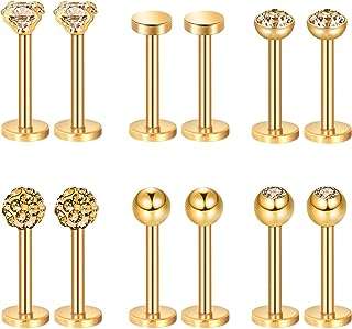 6 paires de clous de nez en acier inoxydable boucles d'oreilles tragus. DIAYTAR COTE D'IVOIRE  : votre boutique en ligne discount préférée ! Faites des économies sur des articles essentiels pour votre vie quotidienne, de l'électroménager à l'informatique en passant par la mode et les gadgets. Ne cherchez plus, les meilleurs prix sont chez nous !
