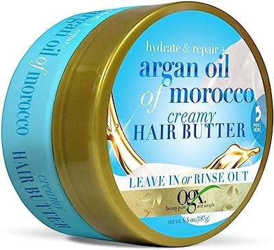 Beurre capillaire crémeux hydratant et réparateur + huile d'argan marocaine. DIAYTAR COTE D'IVOIRE, votre partenaire shopping pour des bonnes affaires au quotidien. Profitez de notre large sélection de produits de qualité à prix réduits, allant des appareils électroménagers indispensables aux dernières tendances de la mode, en passant par les gadgets high-tech et les accessoires informatiques incontournables.