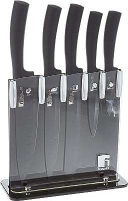 Ensemble de couteaux à brochettes bergner acier inoxydable revêtement antiadhésif noir. DIAYTAR COTE D'IVOIRE  est le paradis des bonnes affaires ! Trouvez tout ce dont vous avez besoin pour votre maison, de l'informatique à l'électroménager, à des prix défiant toute concurrence. Ne manquez pas nos offres incroyables et profitez de la livraison rapide pour recevoir vos achats directement chez vous.