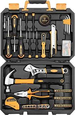 Trousse d'outils de réparation domestique déco de 100 pièces trousse manuels ménagers généraux avec boîte. DIAYTAR COTE D'IVOIRE  - La boutique en ligne qui rend le shopping abordable! Découvrez notre sélection de produits discount, comprenant des équipements informatiques, des appareils électroménagers, des vêtements tendance et bien plus encore, tous à des prix défiant toute concurrence.