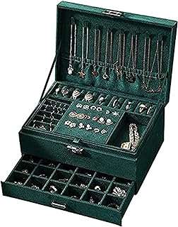 Il y a une boîte à bijoux 3 niveaux pour femmes organisateur de avec serrure. Exprimez votre style sans dépenser une fortune avec DIAYTAR COTE D'IVOIRE . Découvrez notre collection de vêtements tendance à prix discount, des dernières innovations de la mode aux classiques intemporels. Soyez à la mode sans vous ruiner, seulement avec DIAYTAR COTE D'IVOIRE .
