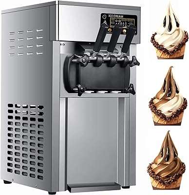 Machine à glace commerciale 1200w 47gal h 2+1 saveurs avec panneau lcd alarme d'éclatement et. Trouvez tout ce dont vous avez besoin à des prix imbattables chez DIAYTAR COTE D'IVOIRE  - une boutique en ligne généraliste qui vous propose des produits discount pour la maison, l'électroménager, l'informatique et plus encore.