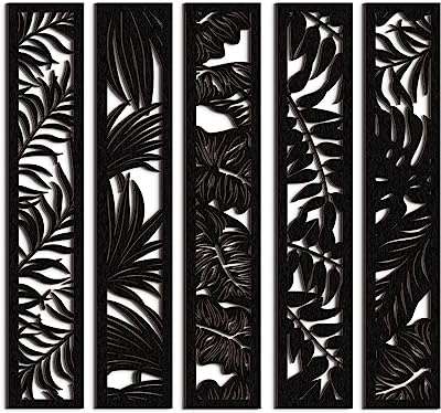5 pièces de plaques d'art murales en bois ajourées décoration murale. DIAYTAR COTE D'IVOIRE  - votre source incontournable de produits discount en ligne. Avec notre sélection diversifiée allant de la maison à l'électroménager, de l'informatique à la mode, profitez de tarifs défiant toute concurrence. Faites des économies intelligentes et commandez dès maintenant !