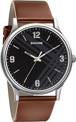 Montre intelligente analogique à cadran noir gaufré sonata pour hommes 77105sl02 nn77105sl02w. DIAYTAR COTE D'IVOIRE  est là pour rendre votre budget heureux et votre shopping facile. Parcourez notre gamme complète de produits discount de qualité supérieure allant de la maison à l'électroménager, de l'informatique à la mode, et trouvez des articles pour chaque aspect de votre vie à des prix imbattables!